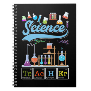 Science Teacher Laboratory Chemist Notizblock