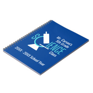 Science Teacher   Microscope Personalized Notebook Notizblock