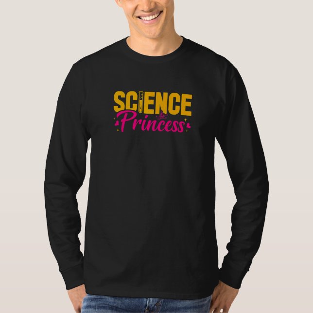 Science Teacher Princess Chemistry Educator Back T T-Shirt (Vorderseite)