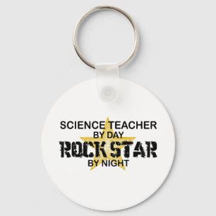 Science Teacher Rock Star by Night Schlüsselanhänger