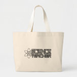 Science Teacher Tote Bag Jumbo Stoffbeutel<br><div class="desc">Lass jedem wissen,  wie stolz Sie sind,  ein Lehrer der Wissenschaft mit diesem Design,  dass "Science Teacher" in einem Schriftart im Science-Fiction-Stil und hat einen atomaren Symbolakzent.</div>