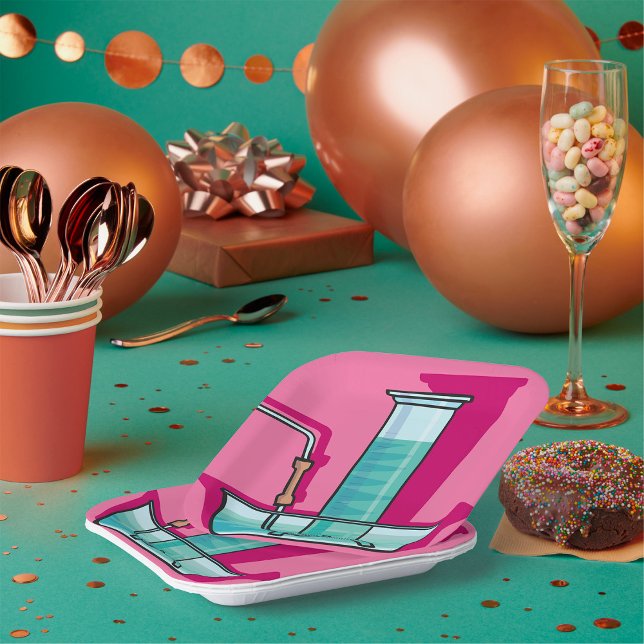 Science Test Tube Pappteller (Von Creator hochgeladen)