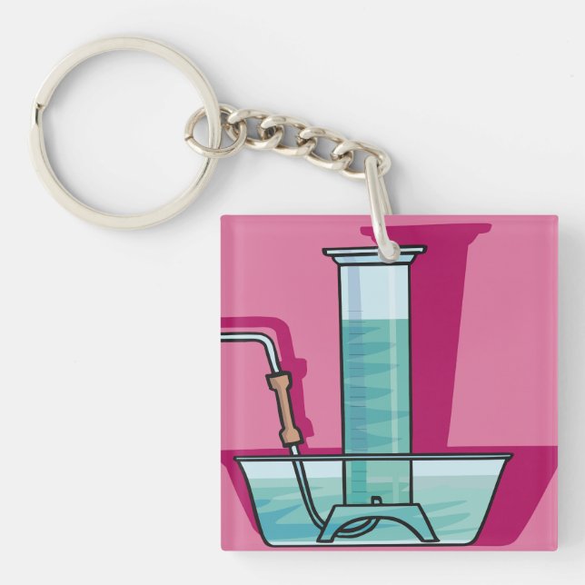 Science Test Tube Schlüsselanhänger (Vorderseite)