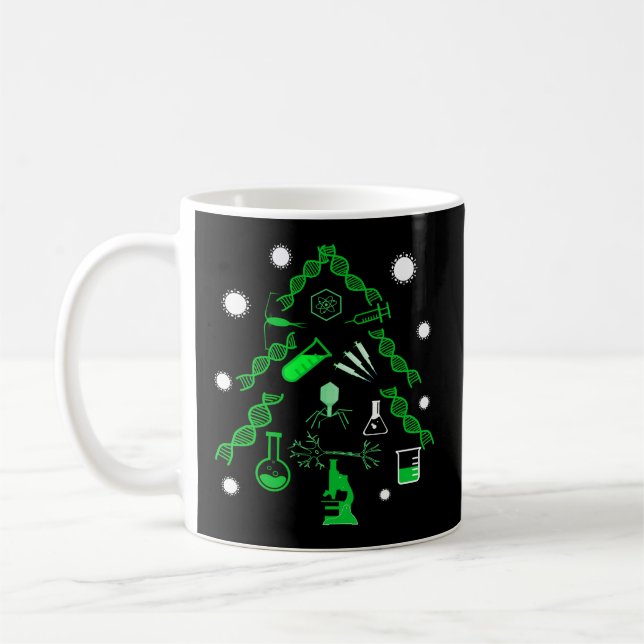 Science Tree Dna Virus Microscope Kaffeetasse (Links)