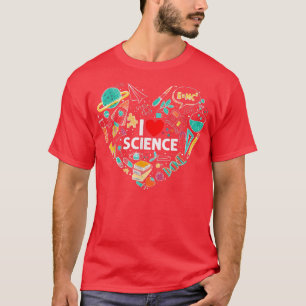 Science Tshirt, I Liebe Science Shirt Science Love