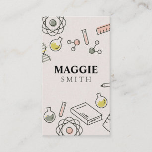 Science Tutor Chemie Niedlich Visitenkarte