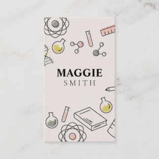 Science Tutor Chemie Niedlich Visitenkarte