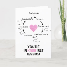 Science Valentine Krebs Zyklusbiologie Herzgeek Feiertagskarte