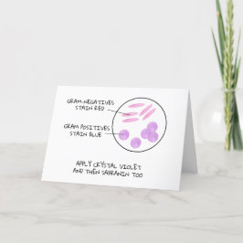 Science Valentine Microbiology Gram Stain Gedicht Feiertagskarte