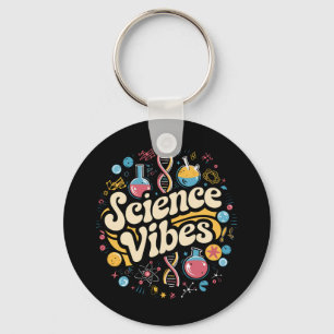 Science Vibes Groovy Erster Tag zurück zur Schule  Schlüsselanhänger