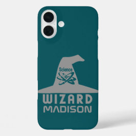 Science Wizard individuelle Name & Color Handy Fäl iPhone 16 Plus Hülle