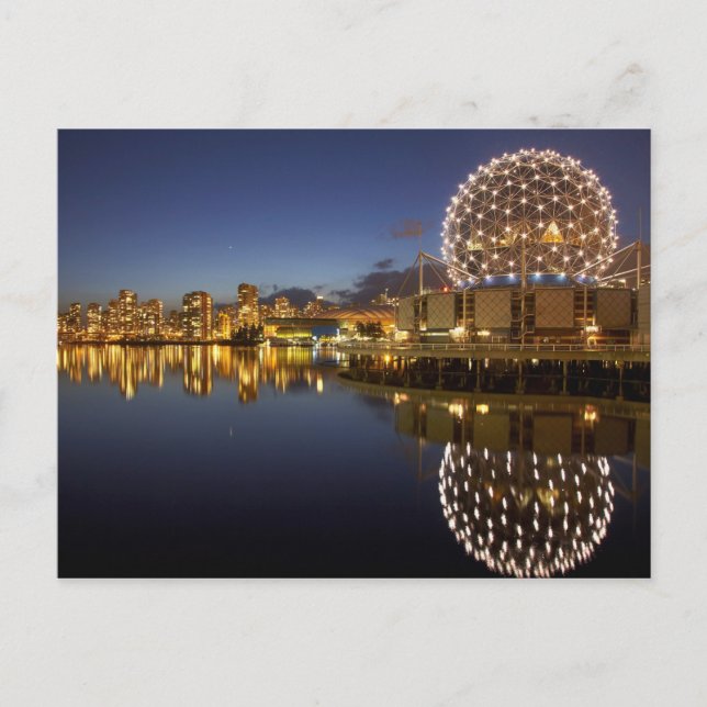 Science World und CBD in False Creek Postkarte (Vorderseite)