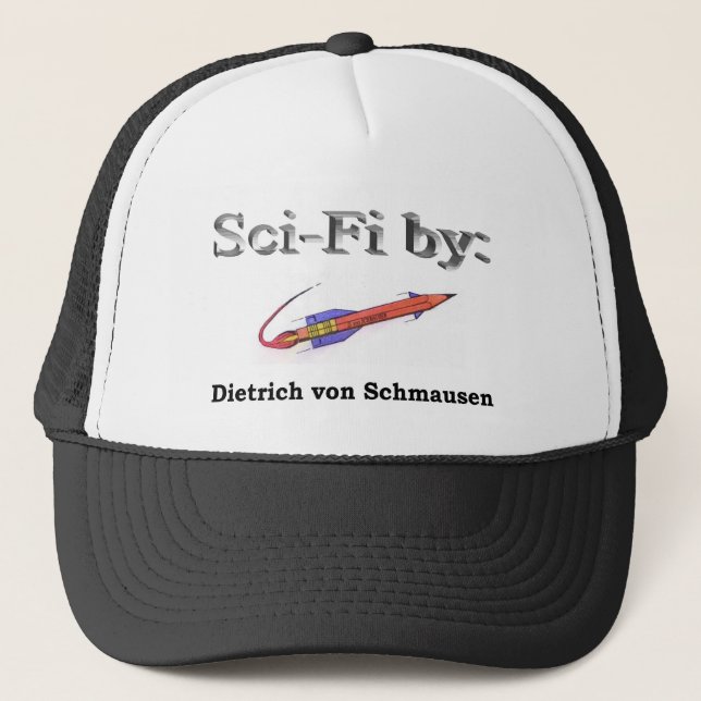 Sciencefiction-Autornhut Truckerkappe (Vorderseite)