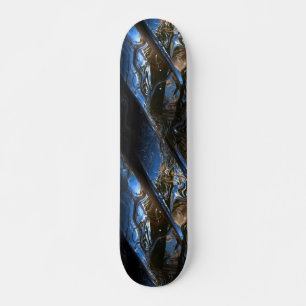 Sciencefiction-Metallkunst 2-1 Skateboard