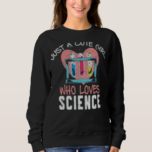 Scientific Girls Women Chemistry Labrador Scien Sweatshirt