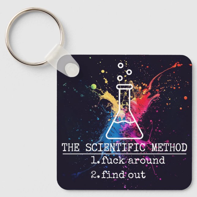 Scientific Method FAFO Keychain Schlüsselanhänger (Vorderseite)