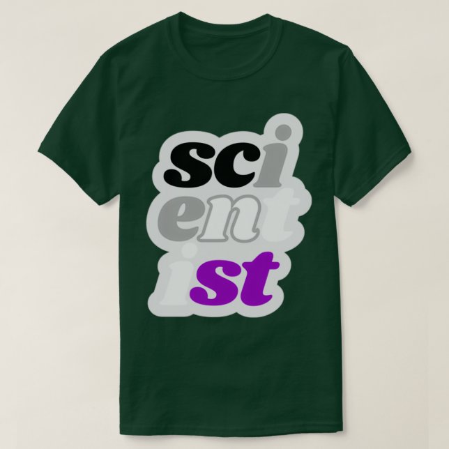scientist asexual vertical no border T-Shirt (Design vorne)