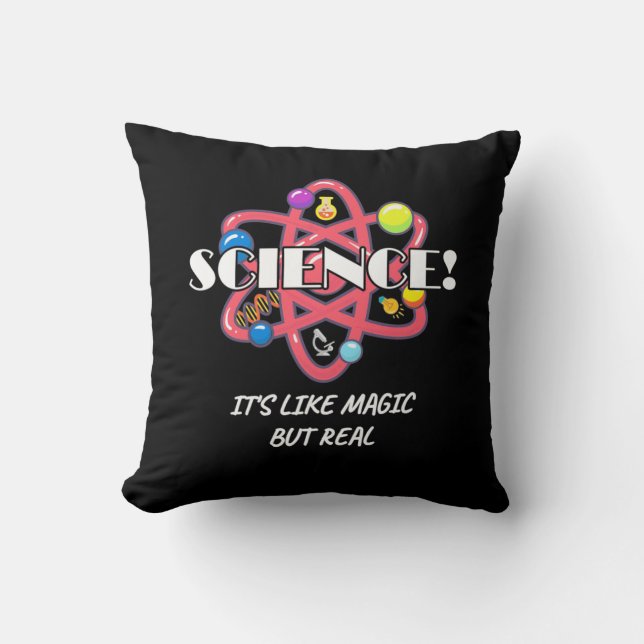 Scientist Gift | Chemistry Science Is Like Magic Kissen (Vorderseite)
