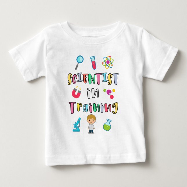 Scientist in Training for Young Scientists Baby T-shirt (Vorderseite)