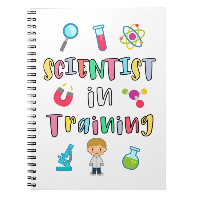 Scientist in Training for Young Scientists Notizblock (Vorderseite)