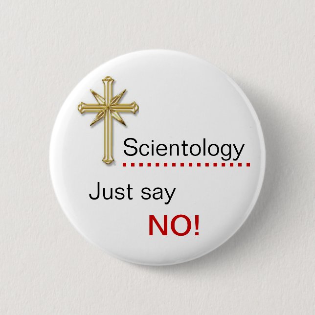 Scientology - sagen Sie einfach NEIN! Button (Vorderseite)
