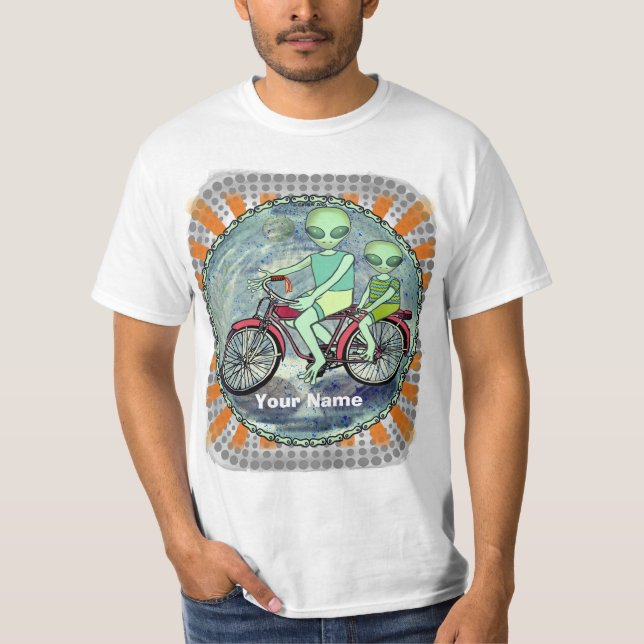 Scifi Alien Bike T-Shirt (Vorderseite)
