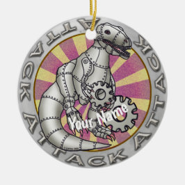 Scifi-Dinosaurier-Roboter Keramik Ornament