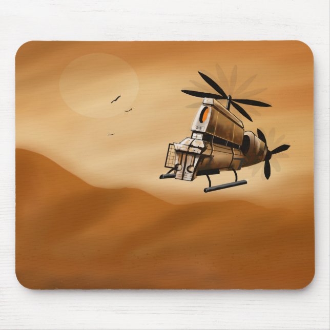 Scifi-Drohne Mousepad (Vorne)