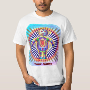 Scifi Regenbogenroboter T-Shirt