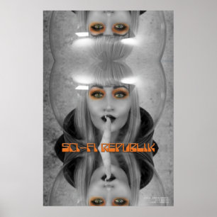 SciFi Republik unsere Lippen sind versiegeltes Pos Poster
