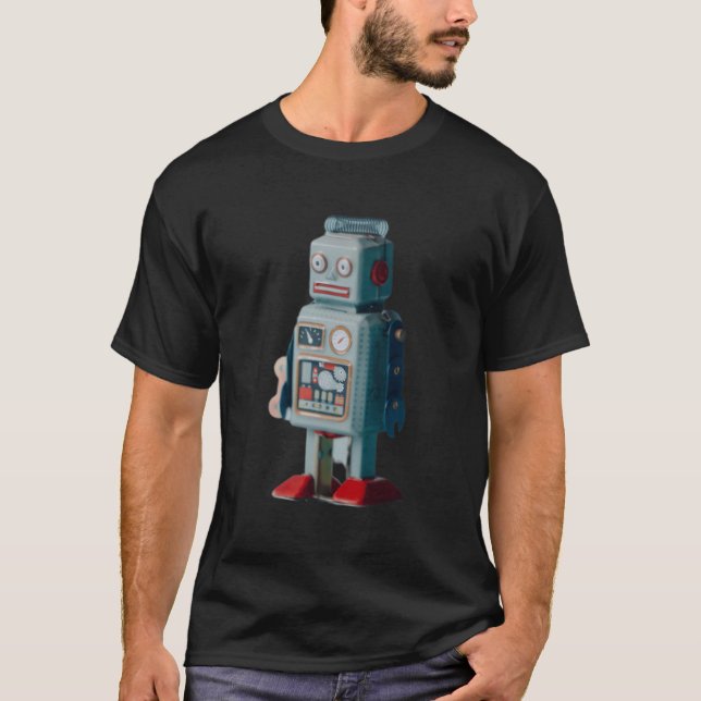 SciFi Robot Industrial Chic Classic Robot Design T-Shirt (Vorderseite)