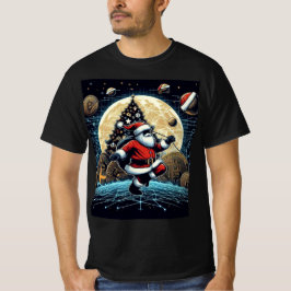 Scifi Santa Crypto Weihnachts-T - Shirt