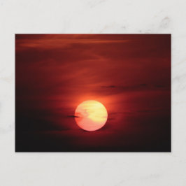 Scifi Sunset Postkarte