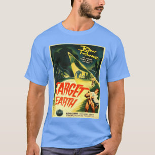 Scifi-Vintage-Filmplakat-Shirt Retro-Roboter-Angri T-Shirt