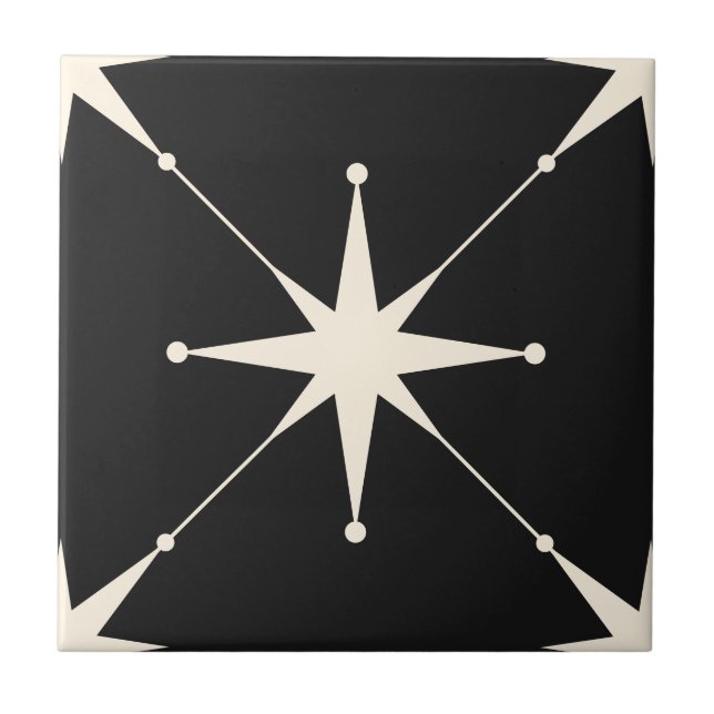 Scintilla Black Star Fliese (Vorderseite)
