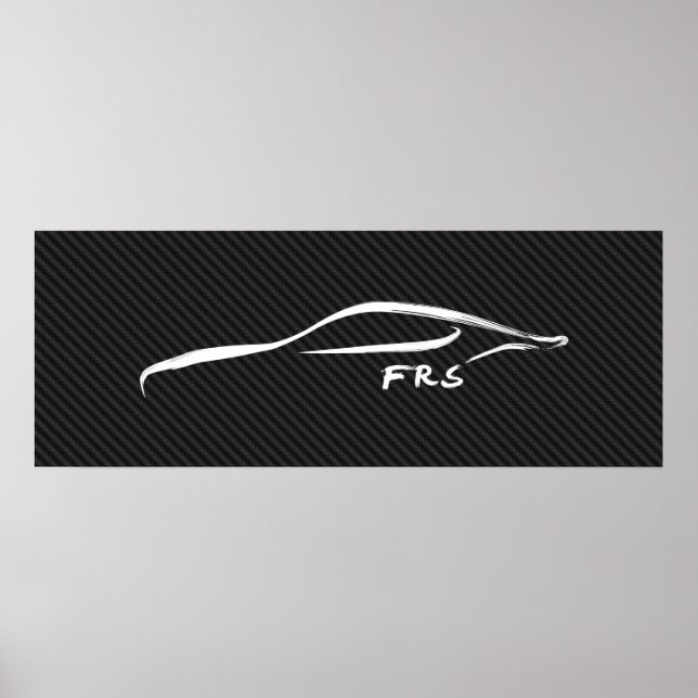 Scion FR-S Pinselstrich auf Imitaten Poster (Vorne)