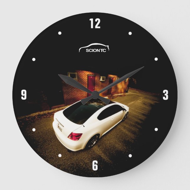 Scion TC Große Wanduhr (Vorderseite)