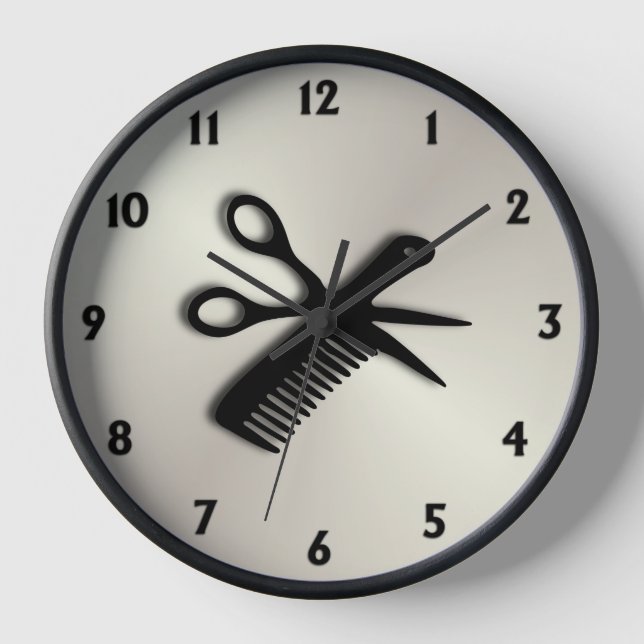 Scissor und kämmen Sie antikes Gold Uhr (Vorderseite)