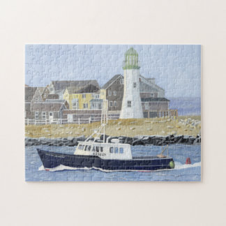 Scituate Harbour und Cedar Point Leuchtturm Puzzle