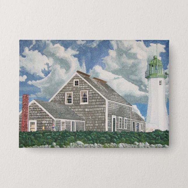 Scituate Lightkeeper's Haus Button (Vorderseite)