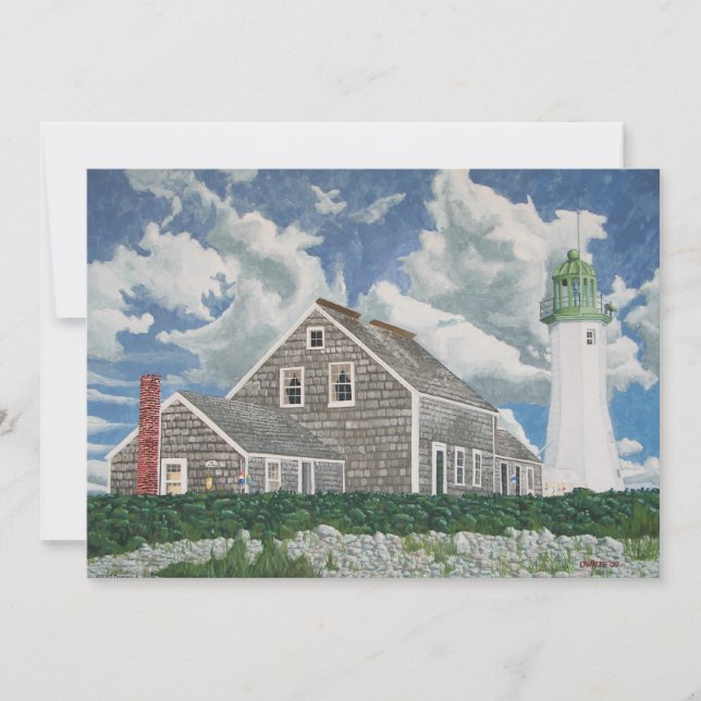 Scituate Lightkeeper's Haus Einladung (Vorderseite)
