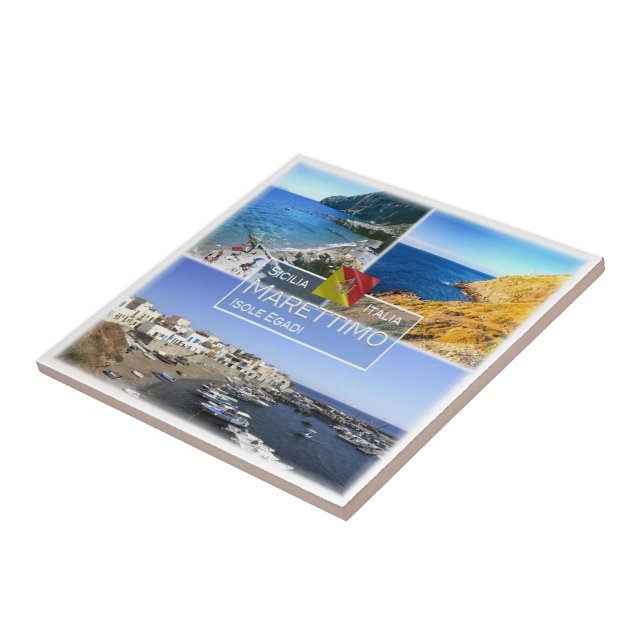 SCL008 MARETTIMO ISLAND, Mosaik, Sizilien, Fliese (Seite)