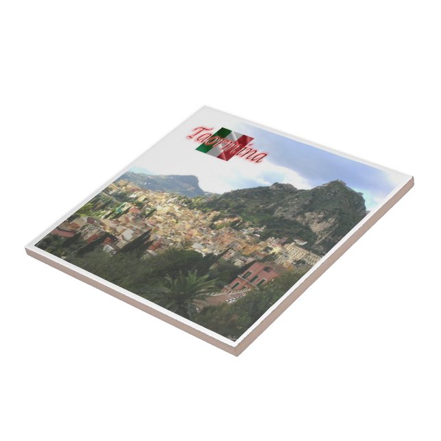 SCL063 TAORMINA, Sizilien, Italien, Fliese (Seite)