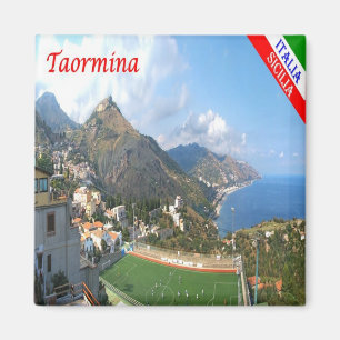SCL064 TAORMINA, Sizilien, Italien, Kühlschrank Magnet