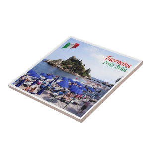 SCL067 TAORMINA, Isola Bella, Sizilien, Fliese