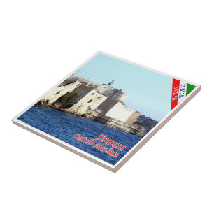 SCL070 SIRACUSA Castle Maniace, Sizilien, Fliese