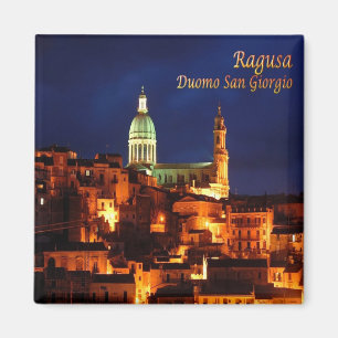 SCL073 RAGUSA, Saint George Kathedrale, Kühlschran Magnet