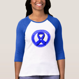 Scleroderma Awareness Blue Ribbon Weißes Herz T-Shirt