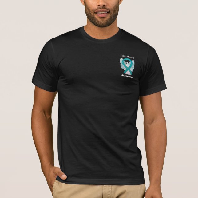 Scleroderma Awareness Ribbon Angel Custom Shirt (Vorderseite)