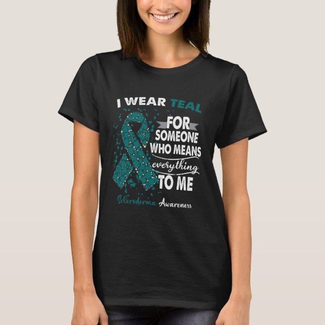 Scleroderma Awareness Warrior Support Survivor T-Shirt (Vorderseite)
